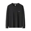 Sudaderas de cuello redondo y manga larga para otoño e invierno, camisetas de moda y tendencia, capas base para hombre, tops versátiles, venta directa de fábrica, en stock
