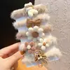 Goma para el pelo engrosada antideslizante para coleta alta con diseño de oso en forma de corazón, accesorio para el pelo versátil de alto valor