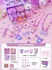 Pulseiras Infantis de Miçangas, Colares para Meninas, Pulseiras, Conjuntos de Joias para Bebês, Presentes de Aniversário para Meninas