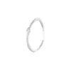 Anel Simples de Prata 925 Esterlina Banhado a Ouro 18K com Diamante Único para Mulheres, Empilhável, Simples, Versátil, Exquisito, Estilo para o Dia a Dia, Anel com Cauda Aberta