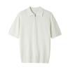 Camisa Polo de Manga Corta para Hombre, Nueva Camisa Casual de Verano 2026 con Cuello de Camisa de Gama Alta, Camiseta Regular de Hombro de Lino Tencel