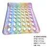 Silla Flotante Inflable Doble Arcoíris con Lentejuelas Transfronteriza para Adultos, Flotador de Natación, Cama Flotante Portátil para Agua