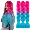Xuchang Peruca Acessórios de Cabelo Seda de Alta Temperatura Trança Grande Africana Jumbobraid Fibra Química Colorida Montagem Mista Venda Quente Dreadlocks
