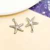 Acero inoxidable al vacío electrochapado color oro acero hueco estrella de mar, caballito de mar, caracola, pez tropical colgante accesorios para joyería DIY