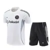 2526 Real Madrid Manga Corta Miami Uniforme de Entrenamiento Adulto Manga Corta Uniforme de Fútbol Transpirable Nápoles Traje de Manga Corta