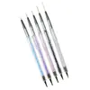 Caneta de Nail Art de Fábrica Atacado Caneta Broca de Uso Duplo Dupla Ponta com Haste de Broca Pincel Agulha Caneta de Puxar Linha Pintada Atacado Pacote com 5