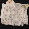 Pijama para niñas 2026 nuevo modelo algodón nube infantil primavera y otoño manga larga caricatura dulce princesa ropa de casa para niños mayores