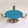 Acero Inoxidable Cepillado KTV Club Decoración de Escritorio Suministros Juego Completo Bandeja de Frutas Estante Caja de Pañuelos Estante de Trigo Caja traje