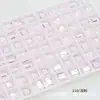 Dongzhou Crystal 6x8 Transparente Pequeños Cristales de Azúcar Hielo para Uñas Pedrería Cristal Artificial Hielo Transparente Sin Chapar Fondo de Punta Pedrería para Decoración de Uñas