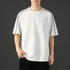 Conjunto de Shorts Esportivos Casuais Masculino Camiseta Fina de Manga Curta Estilosa 2026 Novo Conjunto de Roupa Moda Masculina de Verão