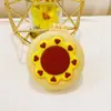 Bonito peine plegable con pequeño espejo cosmético, peine de masaje con cabeza de cojín de aire portátil, peine portátil de plástico de dibujos animados con airbag