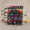 Venta Caliente Transfronteriza Pulsera Estilo Étnico Bohemio Simple Pulsera Color Retro Europeo y Americano Cuerda de Algodón Cuerda de Mano Cuerda de Pie