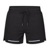 Shorts Tecidos de Verão Respiráveis Absorventes de Umidade Micro-elásticos para Corrida ao Ar Livre Masculino Secagem Rápida Fitness Absorventes de Suor Calças Esportivas Casuais