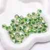Cuentas de Cristal con Lámina Dorada y Plateada Estilo Retro de 10 mm Hechas a Mano para DIY Cuentas Redondas Accesorios para Pulseras y Collares Materiales para Joyería