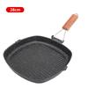 Frigideira Dobrável para Churrasco Doméstico ao Ar Livre Frigideira Listrada Frigideira Frigideira Frigideira para Fritar Steak Frigideira Antiaderente Fogão a Gás Indução