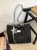 2026 Nuevo Bolso Tote Estilo Coreano Ins Estrella Diamante Brillante para Mujer, Bolso de Hombro de Gran Capacidad, Versátil para el Viaje Diario