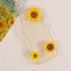 Accesorios de resina de girasol broche lindo de girasol accesorios para el cabello pegatinas para vaso de agua accesorios para zapatos con agujeros accesorios DIY al por mayor