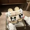 Novas Chinelos de Algodão Casuais para Casa Outono/Inverno 2026 Chinelos de Pelúcia com Desenhos Animados Kawaii para Mulheres