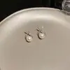Estilo Mismo de Celebridad de Internet Pendientes de Amor con Perlas Incrustadas de Diamantes Estilo Francés Lujo Ligero Nicho Elegante de Gama Alta Pendientes Elegantes para Mujer