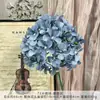 Ramo falso de simulación de color azul neblina, flores de boda terminadas, arreglo floral de plástico, decoración de boda, guía de ruta, arreglo floral