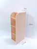 Porta-canetas Inclinado Fosco Caixa de Armazenamento para Mesa Porta-papelaria de Mesa Cilindro de Armazenamento Transparente LOGOTIPO
