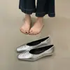Sapatos Femininos de Cor Sólida, Estilo Minimalista, Bico Quadrado, Modelo Rasteirinha, para o Trabalho, Versáteis, Baixo Salto, Estilo Vovó