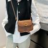 Bolsa de Ombro Elegante e de Nicho para Mulheres 2026 Nova Tendência Estilo Coreano Bolsa Quadrada Pequena Simples e Única Bolsa de Ombro Transversal