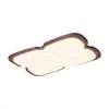 Luz Principal de Sala de Estar, Lámpara de Techo Estilo Antiguo con Veta de Nogal Estilo Crema, Lámpara Creativa para Dormitorio con Protección Ocular, Lámpara de Escritorio Retro