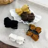 Clip de Pinza de Lazo Tejido Maillard Otoño e Invierno Moda Pinza para Cola de Caballo Semi-Atada Pinza de Tiburón Accesorios para el Cabello para Mujeres