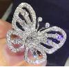 Anillo combinado creativo de la serie Mariposa Libélula Chenrui para mujer, joyería wish transfronteriza, joyería simple popular europea y americana