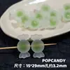 Cuentas de Goma Escarchada, Azúcar, Corazón de Caramelo en Cuentas, Joyería DIY, Accesorios de Joyería Lindos, Cuentas Sueltas, Cadena para Teléfono Móvil, Colgante para Coche, Cuentas Sueltas