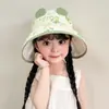 Sombrero de Sol para Niños, Sombrero de Verano con Ala Ancha y Parte Superior Abierta, Lindo Sombrero de Sol para Niños y Niñas, Sombrero de Sol Delgado con Protección UV