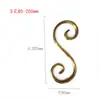 Aço Inoxidável 304 Flor S Cabeça Grande e Pequena Estilo Europeu Flor Artística Titânio Porta Janela Flor Cotovelo Grade de Escada Acessórios Decorativos