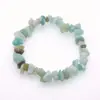 Pulsera Pulsera de Grava de Cristal de Piedra Natural Más Vendida en Amazon Transfronteriza Tejida Elástica Pulsera de Grava Irregular