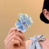 Nuevo Estilo Super Hada Flor Pinza para el Cabello Pinza Lateral Pasador Uso Diario Pinza de Garra de Flor de Tul Accesorio para el Cabello de Alta Gama para la Parte Posterior de la Cabeza