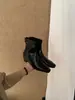 Botas Western Cuadradas de Moda para Mujer, Nuevas para Otoño/Invierno 2026, con Tacón para Aumentar Altura, Botines de Moda para Mujer con Cierre Trasero