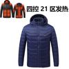 Ropa inteligente de invierno para exteriores acolchada de algodón Calentamiento eléctrico USB Ropa cálida con calefacción Abrigo de montañismo con capucha acolchado de algodón con calefacción Venta al por mayor