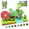 Bloque de Construcción Magnético Original Bosque Mi Bloque Mundo Escena Set Partículas Magnéticas Juguetes Educativos para Niños