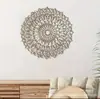 Redonda Elegante Madera Mandala Patrón Floral Decoración de Pared Pegatinas de Pared Vida en el Hogar Mayoreo