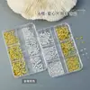 Accesorios para Uñas con Destellos Transfronterizos Set de Remaches en Forma de Corazón de 6 Compartimentos Decoración para Uñas Metálica en Forma de Corazón Accesorios para DIY Forma de Corazón