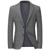 Terno de Lã Xadrez Outono e Inverno Leisibert Terno Masculino para Jovens e Meia-Idade Slim-fit Lã Casual Peça Única Ocidental