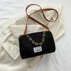 Bolsa feminina Corduroy 2024 moda all-match saco de travesseiro retro de alta qualidade textura bolsa mensageiro ombro