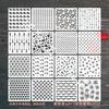 Template de pintura DIY transfronteiriço graffiti decorativo geométrico suprimentos de pintura template cópia spray auxiliar quadro de desenho oco