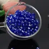 Cuentas de Rueda de Vidrio Facetado de 6 mm, Cuentas Sueltas de Cristal Brillante, Accesorios de Joyería Hechos a Mano para DIY, Cuentas de Vidrio Iridiscente Aurora