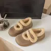 Zapatos Sangpo de Piel Suave con Piel Integrada tipo Papa Mary Janes 2026 Nuevos Slip-on de Velcro Estilo Coreano Zapatos de Nieve Birken de Algodón