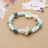 Venta al por mayor joyería de cerámica amantes novias pulsera de cuentas pulsera cilíndrica pulsera de cocción a alta temperatura para regalos