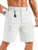 Pantalones cortos de trabajo para hombre transfronterizos, pantalones cortos de verano con múltiples bolsillos y cremallera, pantalones cortos deportivos casuales de secado rápido para senderismo al aire libre