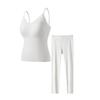 Chaleco Cálido Ropa Interior de Una Pieza Sin Costuras para Mujer con Almohadilla en el Pecho Otoño e Invierno Ligero Push-up Ajustado Camiseta Interior Base