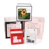 Pastelería ventana cuadrada bolsa de regalo transparente bolsa de embalaje maceta para muñecas caja para pastel horneado Flor Bolso