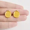 Acero Inoxidable 304 Colgante Oval Sencillo Transfronterizo Base para Colgante Accesorios DIY Accesorios para Collares Pulseras En Stock